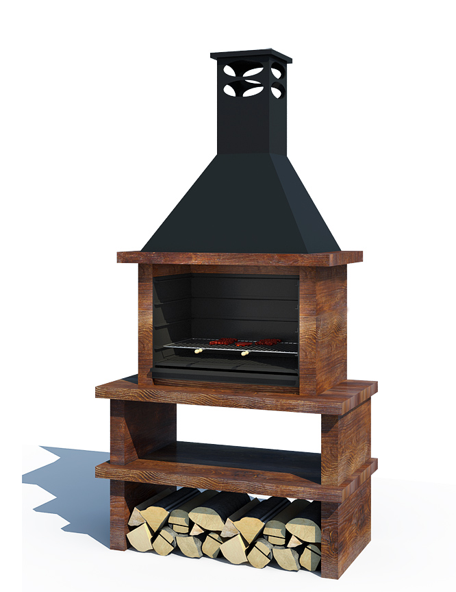 Barbacoa Imitación Madera